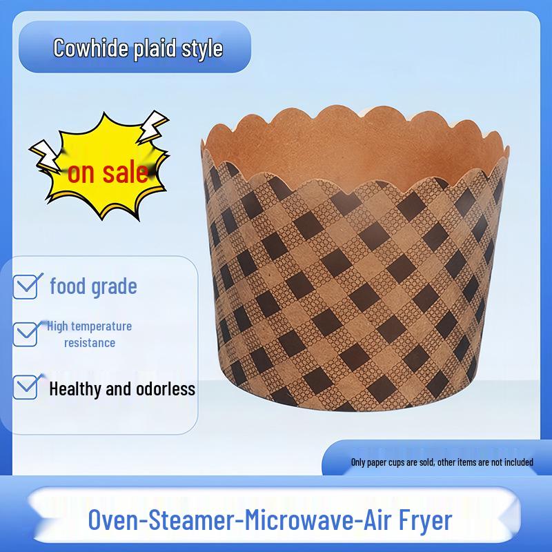 Qianmiao Heat-Resistant Cupcake Liners for Oven, Air Fryer, Steamer - PE-Lined Muffin Cups