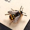 Classic Yellow Green Enamel Bee Brooch For Women Men Trendy Dainty Little Flying Honeybee Lapel Pins Insect Animal Badge Jewelry