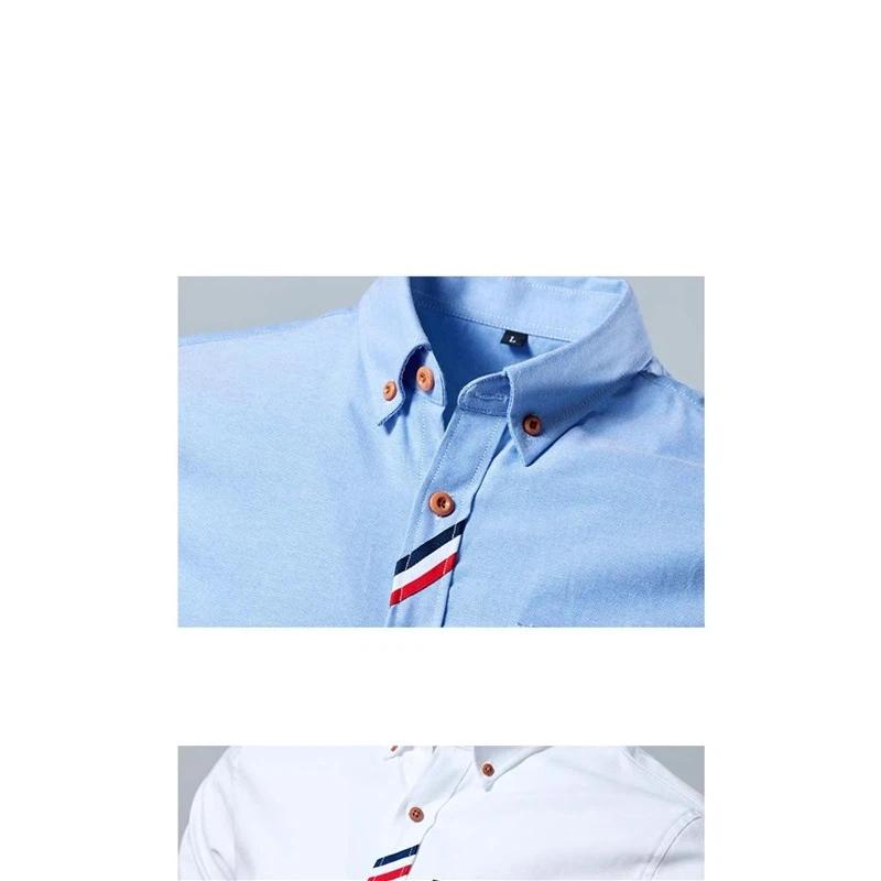 Men's Long-Sleeve Shirt With Colorful Stripes Casual Business Wear