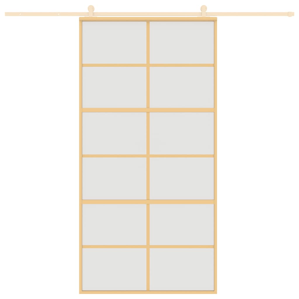 Vidaxl Sliding Door, Gold, 102.5X205 Cm, Frosted Glass Esg