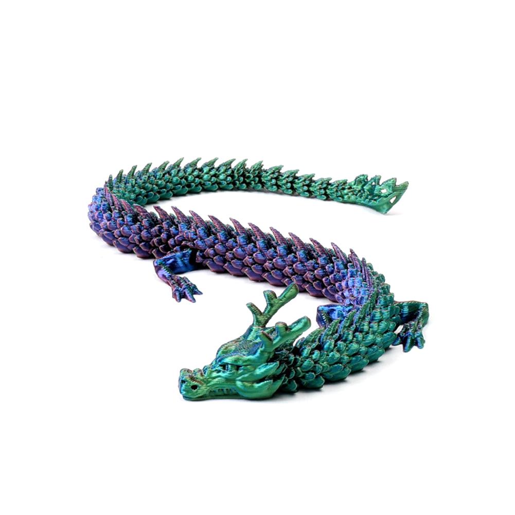 3d Printing Chinese Dragon Ornaments Non Fading Aquarium Fish Tank Decorations For Freshwater Saltwater