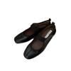 Suding's new one-word belt silver Mary Jane shoes women's soft flat ballet shoes light mouth retro casual shoes