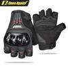 Motorcycle Riding Gloves Men Women Semi-Finger Breathable Windproof Crash Protection Cycling Protective Gear Safety
