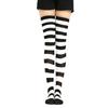 Calze lunghe a righe da donna, coscia alta, sopra il ginocchio, elasticizzate, lunghe, per cosplay