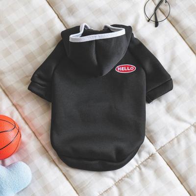 [Pet] Hooded Training Suit L Black