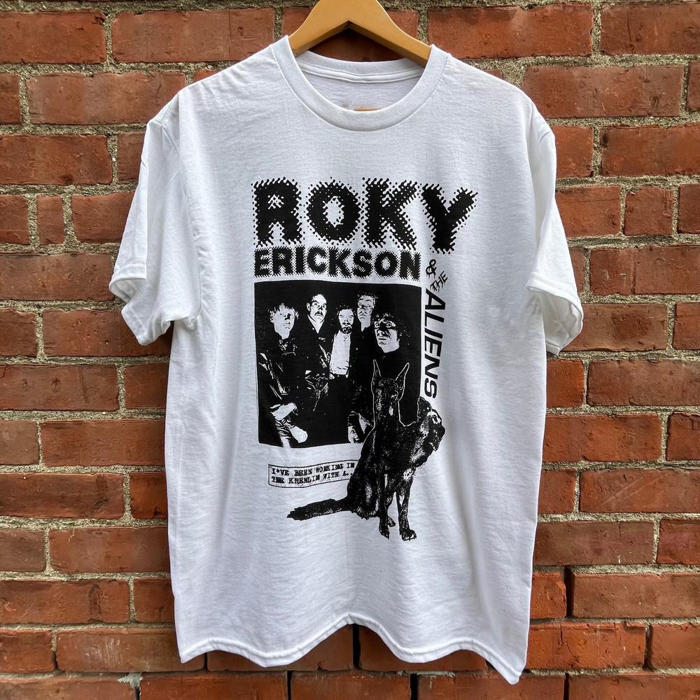 Vtg Roky Erickson & the Aliens heavy Cotton White All Size T Shirt For Men TR141 Unisex T-Shirt L