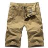 Mens Cargo Shorts Fashion Zipper Pocket Summer Cotton Shorts Hiking Jogger Elastic Waist Sports Shorts