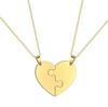 Dreamtimes Liebesherz Puzzle Anhänger Halskette 2/3/4/5/6 Teile Edelstahl Damen Herren Schmuck Liebhaber Familie Freunde Geschenke