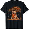 Golden Retrievers Hello Autumn Leaf Fall For Dog Lover T-Shirt