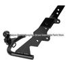Czarny Wspornik Haka Holowniczego do Modyfikacji Harley Road King & Street Glide