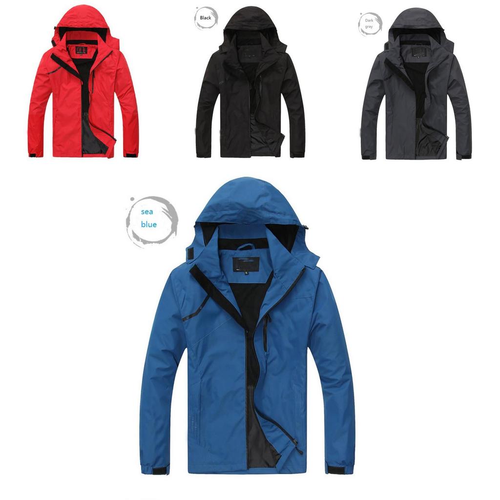 Premium Quality Thin Outdoor Men's Large Size Hooded Windproof Waterproof Jacket