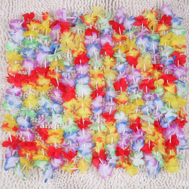 10pcs/set Hawaiian Hawaiian Sunflower Mardi Gras Masquerade Performance Hula Necklace