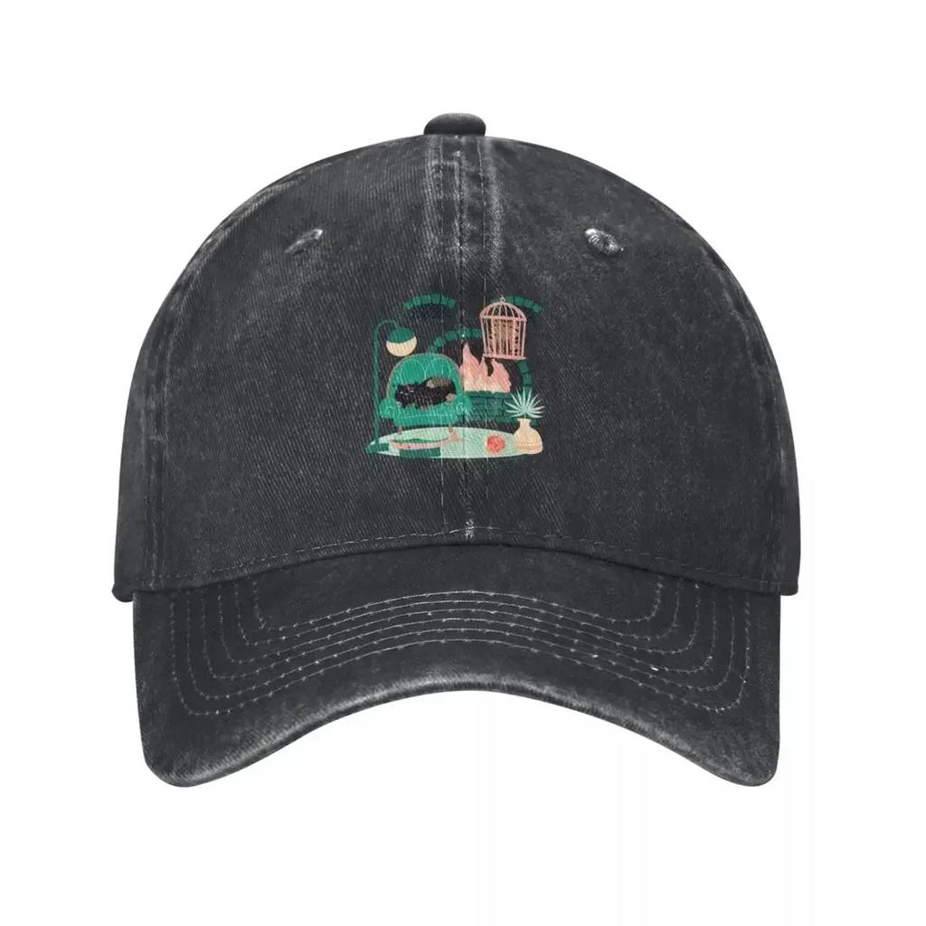 Truffle the Cats Staycation Baseball Cap Christmas Hat tea Hat Golf Women Unisexs