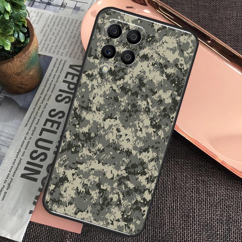 Camo Camouflage Pattern Case For Samsung Galaxy M15 M55 M13 M23 M33 M53 M31 M51 M14 M34 M54 M20 M30s M12 M32 M52