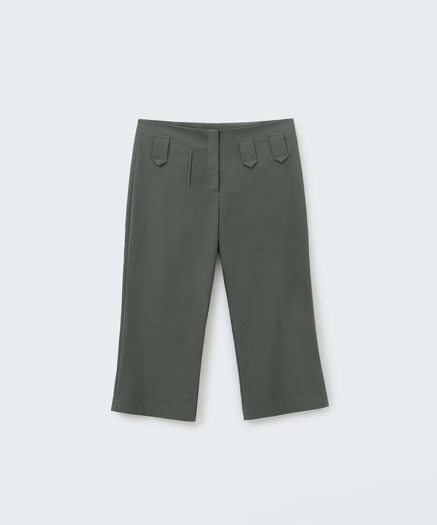 Koseumoseu Tab Capri Pants (Taupe)