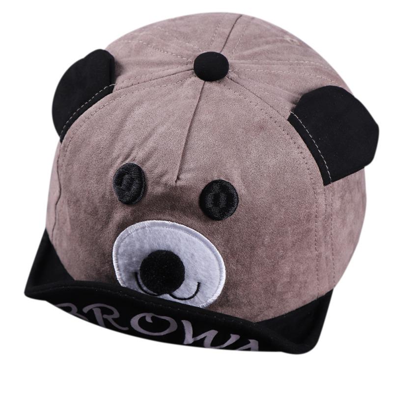 Cute Cartoon Bear Boys Girls Baby Children Children Adjustable Baseball Cap Sun Hat Cap