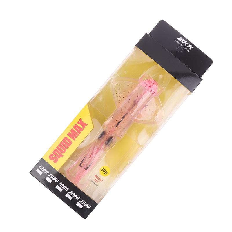

1Pc Low Uv Squid Jig Lure-Deep Sea Night Fishing Iron Hook Bait Non-Slip Design Long Casting A2