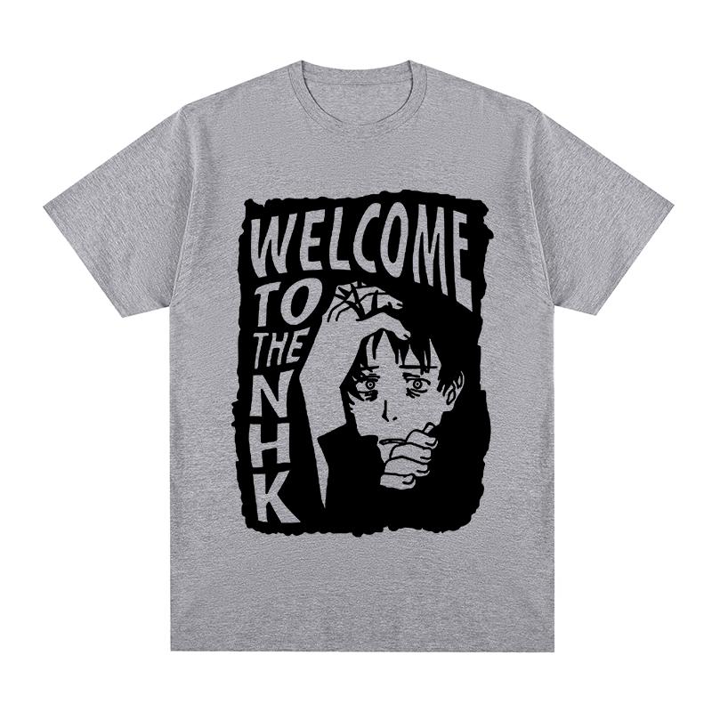 Welcome To the NHK Vintage T-shirt Retro Style Black Female Lovers Cotton Men T Shirt New TEE TSHIRT Womens Tops