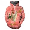 Realistic Rooster Fleece Hoodie, Men's Thick Warm Autumn Winter Sweatshirt, Classic Farm Rooster Print Pullover for Farm Animal Lovers
