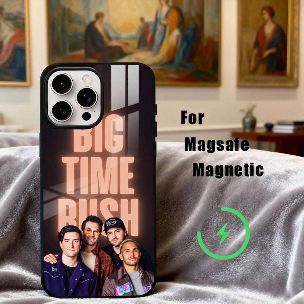 

Music B-Big-G T-Time R-Rush-H Phone Case For iPhone17,16,15,14,13,12,11 Plus,Pro Max Magnetic For Magsafe Wireless Charging iPhone13