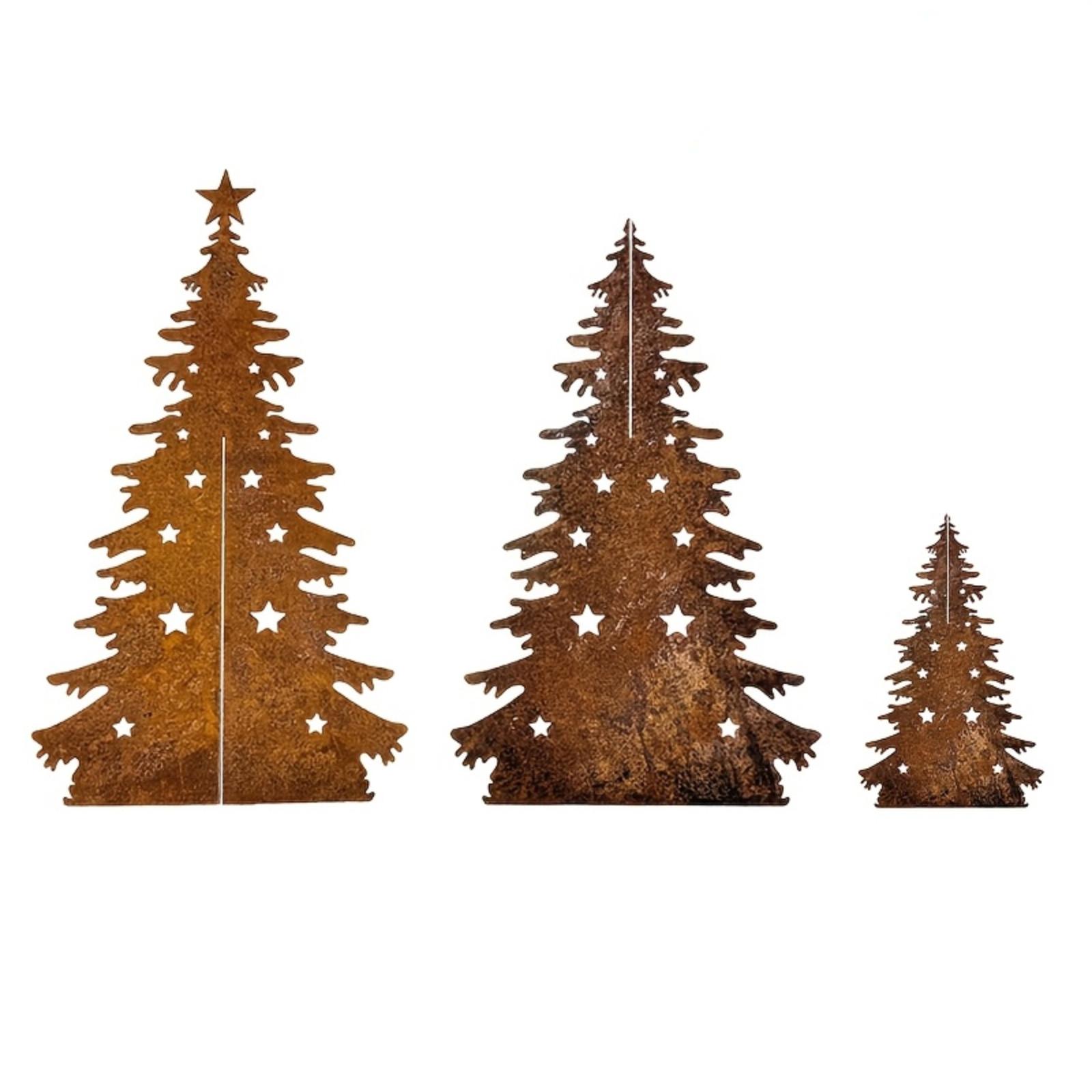 

3pcs Rustic Vintage Christmas Tree Garden Stakes, Perfect For Yard, Pots, And Indoor Decor – No Electricity Needed, Festive Holiday Decoration Gift One Size красный