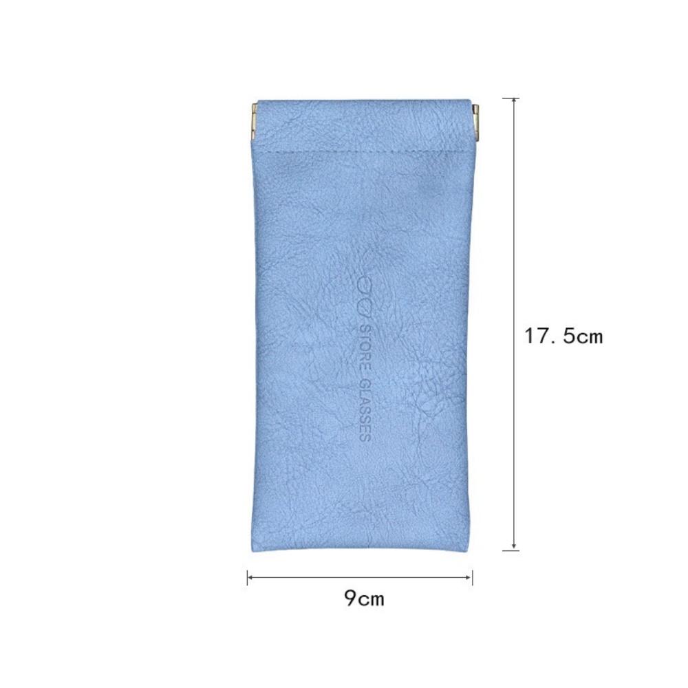 PU Leather Soft Eyeglass Case Protective Cover, Portable Sunglasses Box, Squeezable Eyeglass Bag for Both Men and Women, Availab