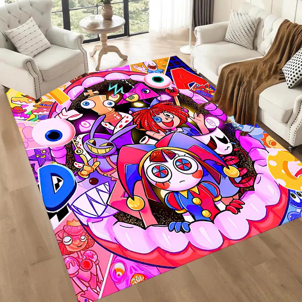 Colorful Chaos Party Square Rugs Are a Great Choice for Living Rooms, Bedrooms, Home Décor, and As Gifts.