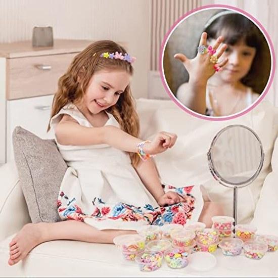 Toys Girls Birthday Presents Ranking DIY Materials 2000 Pieces Beads Handmade Making Gifts Anniversaries Christmas Necklaces Bracelets Toys.