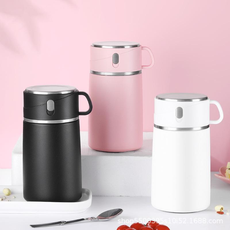 800ml 316 Stainless Steel Vacuum Flask Gift Set Custom Logo Printing Christmas New Year Corporate Present
