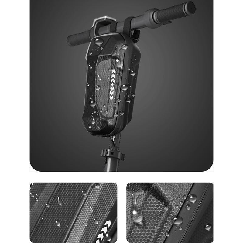 Folding Bike Bag Balance Bike Electric Scooter Handlebar Bag Eva Hard Shell Waterproof Large Capacity