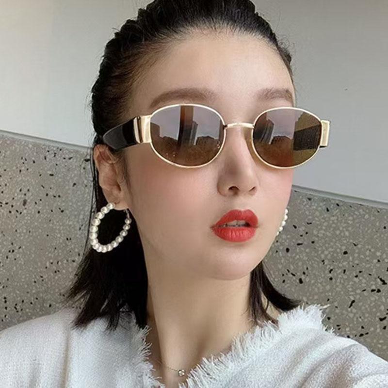 European American Style Sunglasses for Women Oval Shape Hip Hop Sun Glasses Fashion Stylish UV Protection