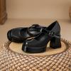 Mary Jane shoes waterproof table muffin bottom super high heels are not tired of feet main wedding shoes heightening French thick heel Barbie shoes