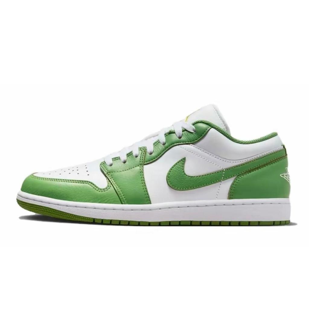 Jordan Air Jordan 1 Low top Skateboard Shoes Unisex Green HF4823-100(Team257-)