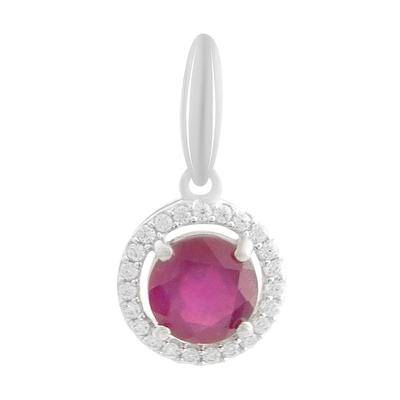 Silver Pendant with 3.187ct Ruby (2188049)