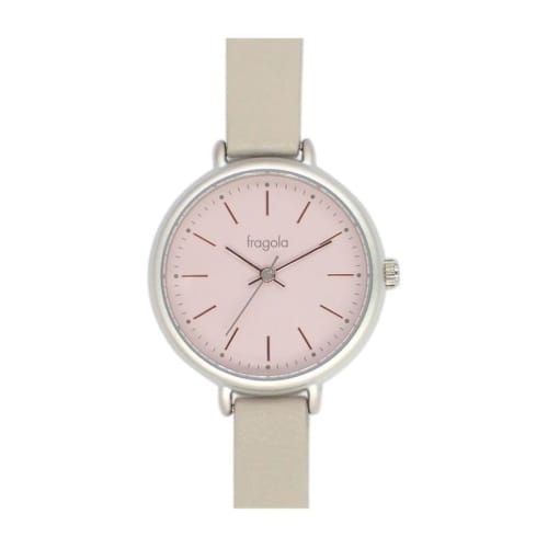 

Fragola Women s Sweatproof Soft Color Watch H01222S-1 GY/PU (Gray)