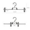 3/6PCS Attachable Pants Skirts Hanger with Non-slip Clips Clothes Drying Rack Wardrobe Space-saving Storage Organizer