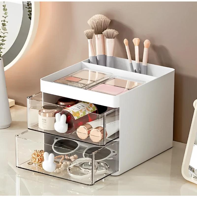 

Table Organizer Rabbit Door Clutter Pen Drawer/Makeup Office Multipurpose-Neverdie Store белый