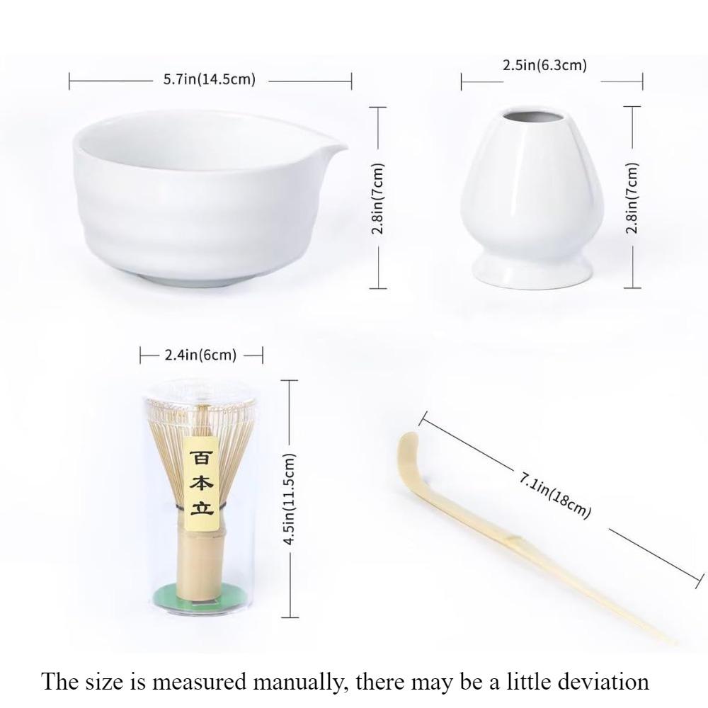 Ceramic Japanese Matcha Tea Set Blender Stand Tea Ceremony Matcha Bowl Grinder Brush Household Tea Brewing Set Tea Set Stand