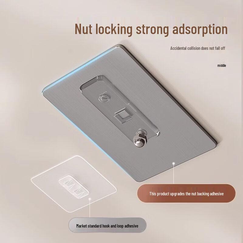 Punch-Free Aluminum Bathroom Storage Shelf