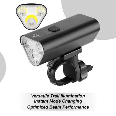 Front Bike Light Rechargeable Bright Bike Front Light 6 Modes Aluminum Alloy Safety Gear For Electric Scooter Mountain Road