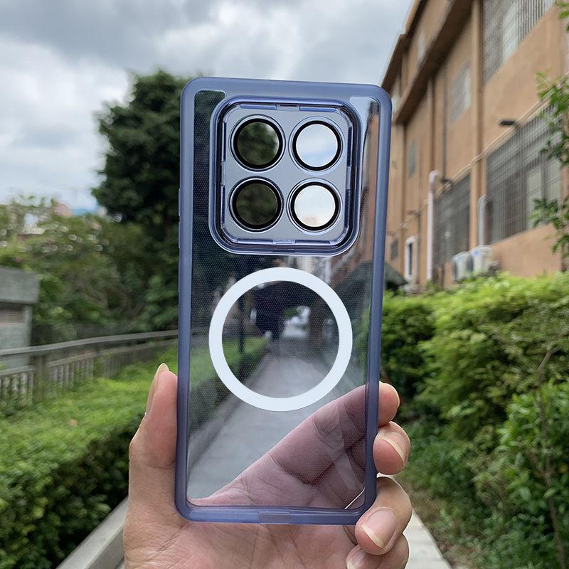 For Xiaomi POCO X7 Case Soft TPU Transparent Magnetic Lens Protective Back Cover Case For Xiaomi POCO X7 X6 Pro X 7 Phone Shell