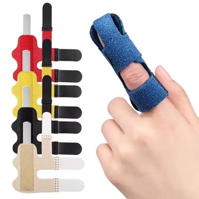 3Pcs Adjustable Finger Fixation Strap With Aluminum Strip Finger Fixing Band Straighten Brace Finger Splint Corrector Support
