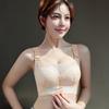 Exquisite Lace Massage Particles Plus Size Underwear Tube Top U-shaped Beautiful Back Thin Breathable Large Size Bra
