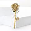 Retro Temperament Legierung Strass Rose Brosche Exquisite Und Vielseitig Damen Kleidung Corsage Schmuck Pin