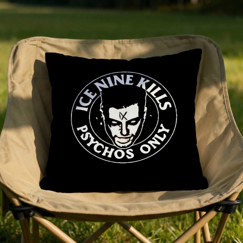 

IIceNine KKills Band Cushion Cover Soft Reversible Durable Pillow Cover MultiScene Use for Home Car Daily Comfort 30X30cm