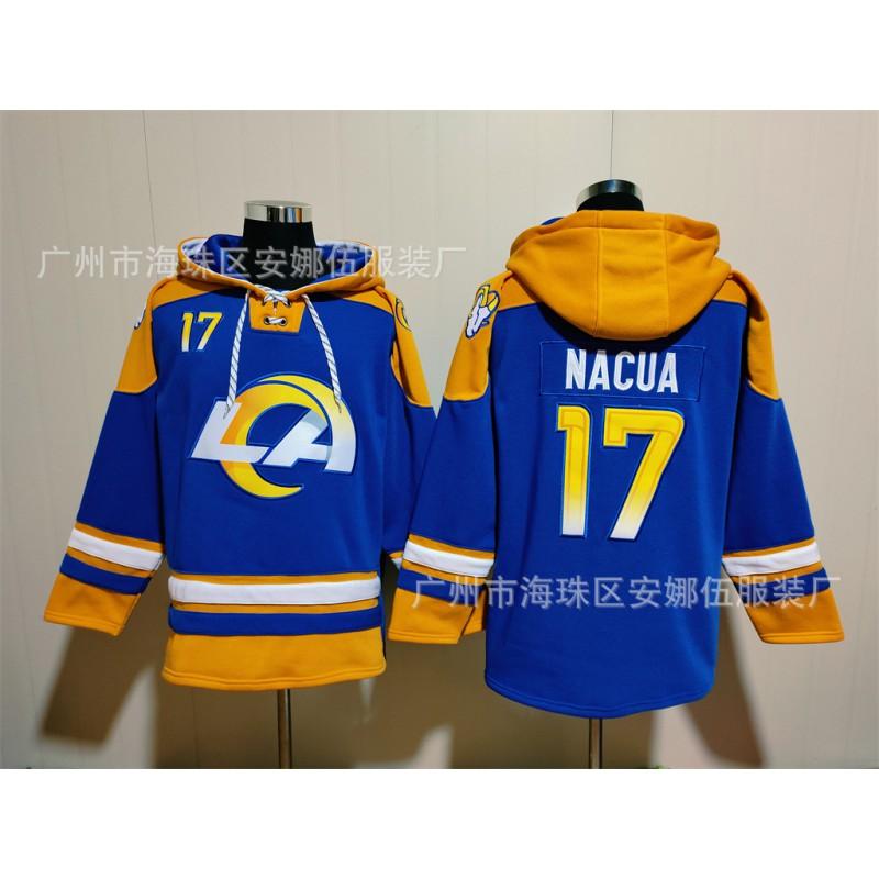 2026 Rugby Rams Embroidered Fleece Sweatshirt No.9 No.17 No.10 No.23 Team Sports