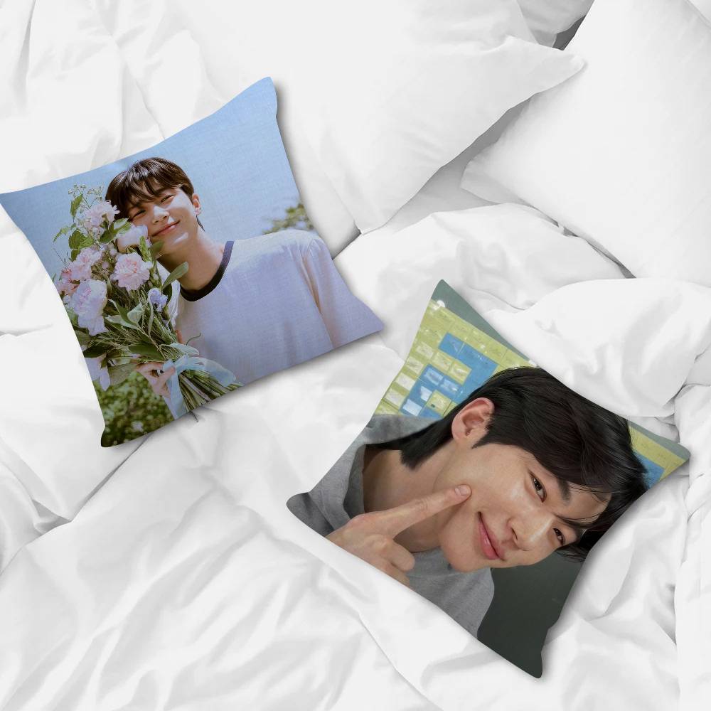 Korean Celebrity Byeon Wooseok   Pillowcase toon Gift Cushion Cover Bedroom Home Sofa Chair Seat Decor pillow case