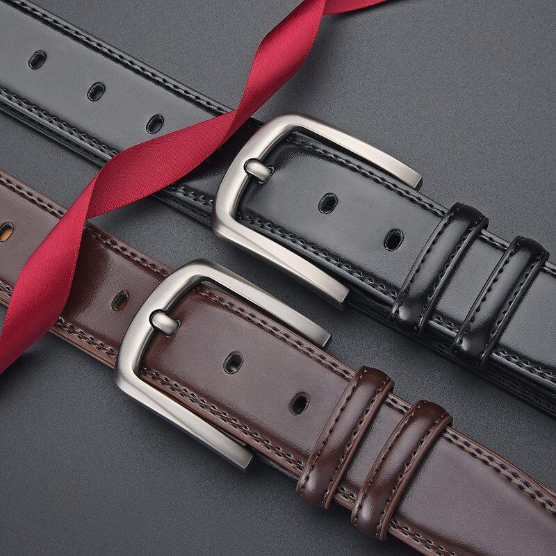 Belt Men'S Leather Premium Jeans Belt Men'S Waist Seal Belt