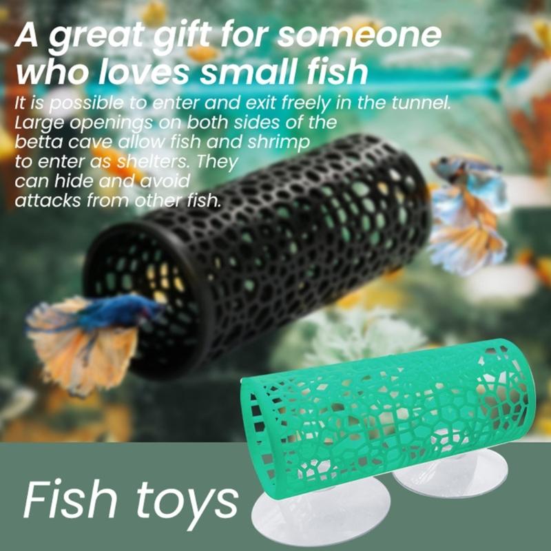 Bettas Fish Tanks Decorations Bettas Tunnel Swim Tube Soft Edged Bettas Hammock Bed for Small Aquatic Pet