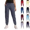 Pantaloni da tuta cargo da donna sport tinta unita coulisse tasca pantaloni casual